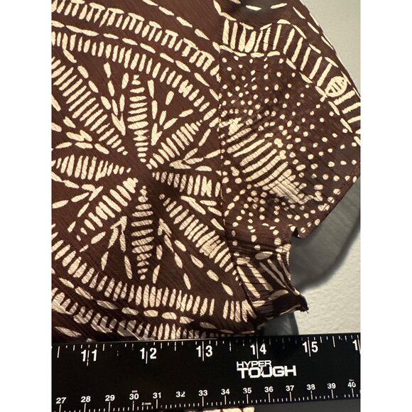 Vintage Women’s Size 6 Brown Fall Dress Cottagecore Romantic Midi Retro Chic - Picture 9 of 9